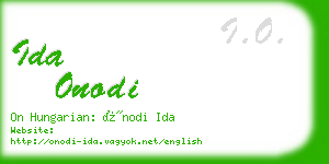 ida onodi business card